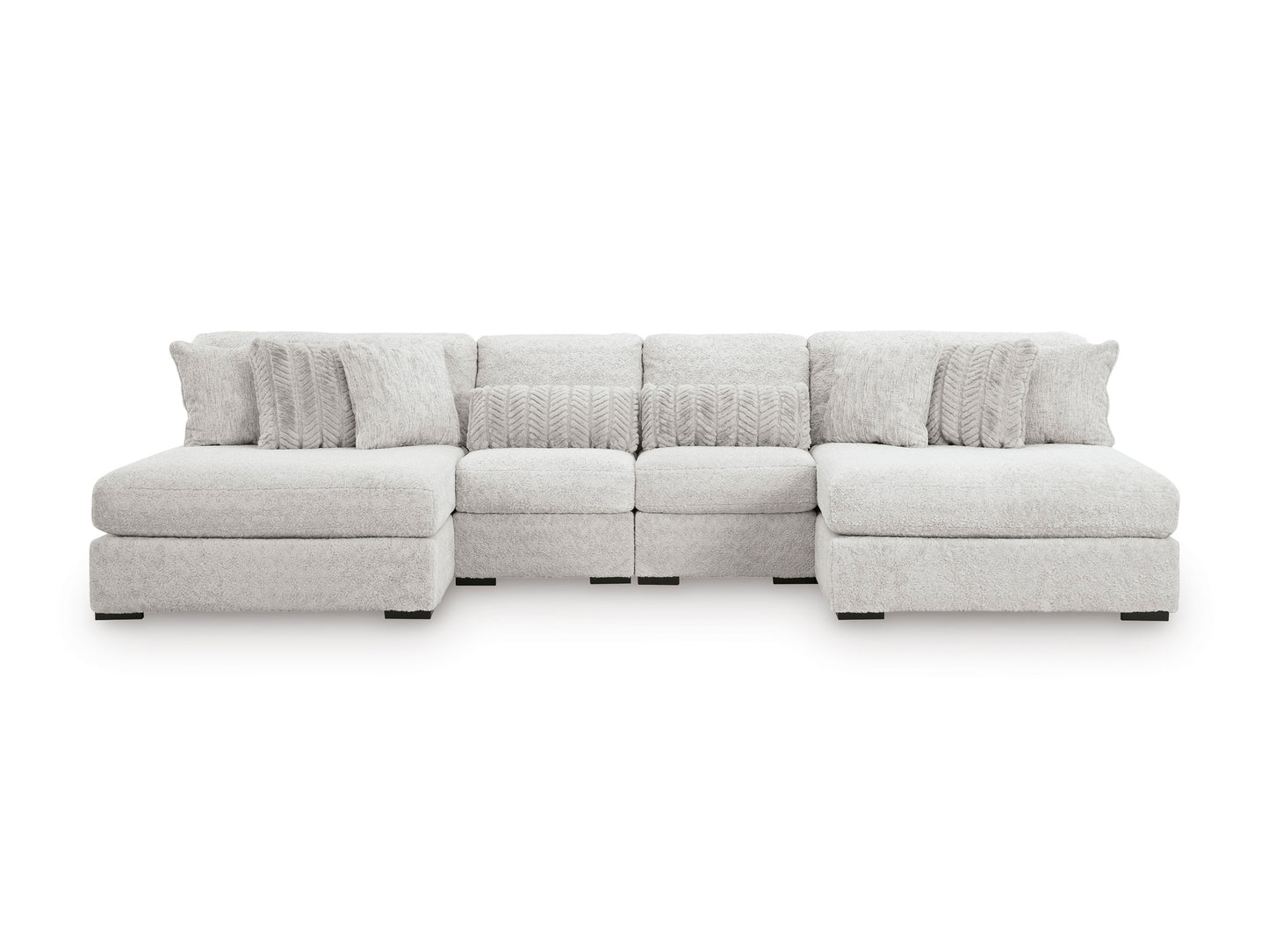 Cuddle Plush 4-Piece Sectional with Chaise