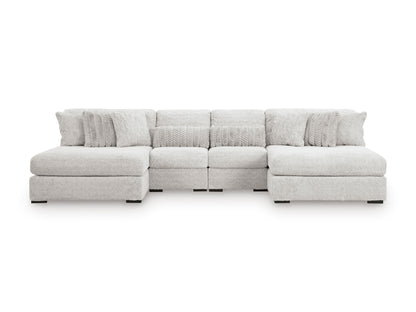 Cuddle Plush 4-Piece Sectional with Chaise