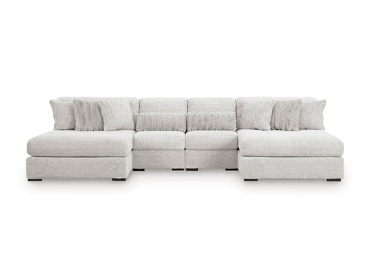 Cuddle Plush 4-Piece Sectional with Chaise