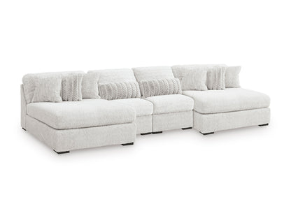 Cuddle Plush 4-Piece Sectional with Chaise