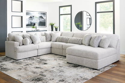 Cuddle Plush 6-Piece Sectional with Chaise