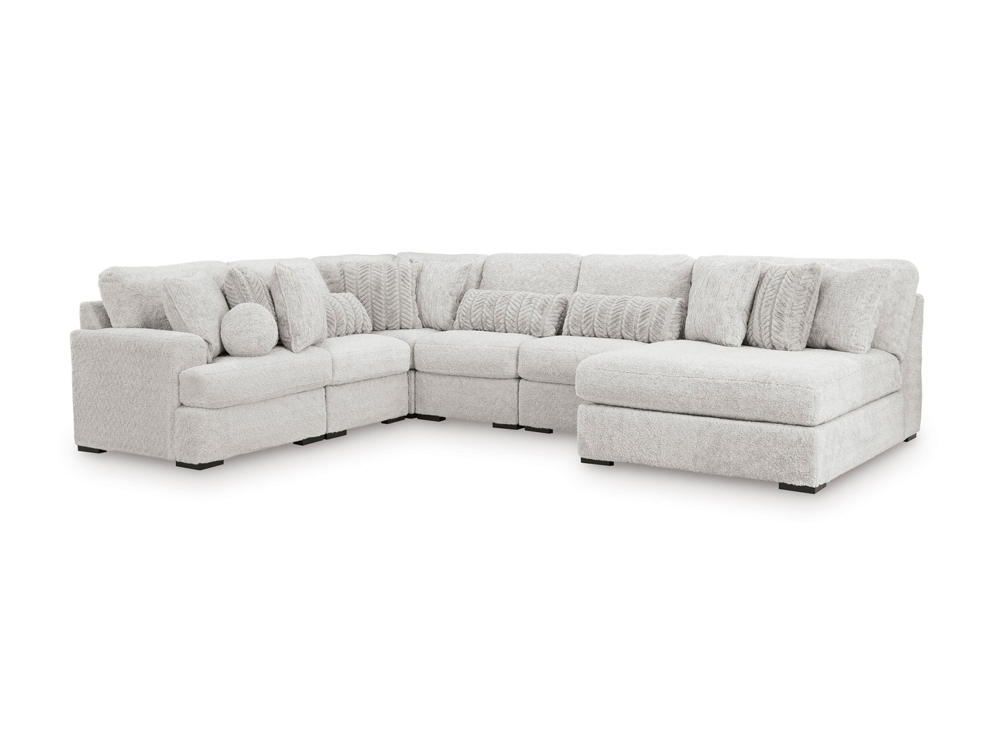 Cuddle Plush 6-Piece Sectional with Chaise