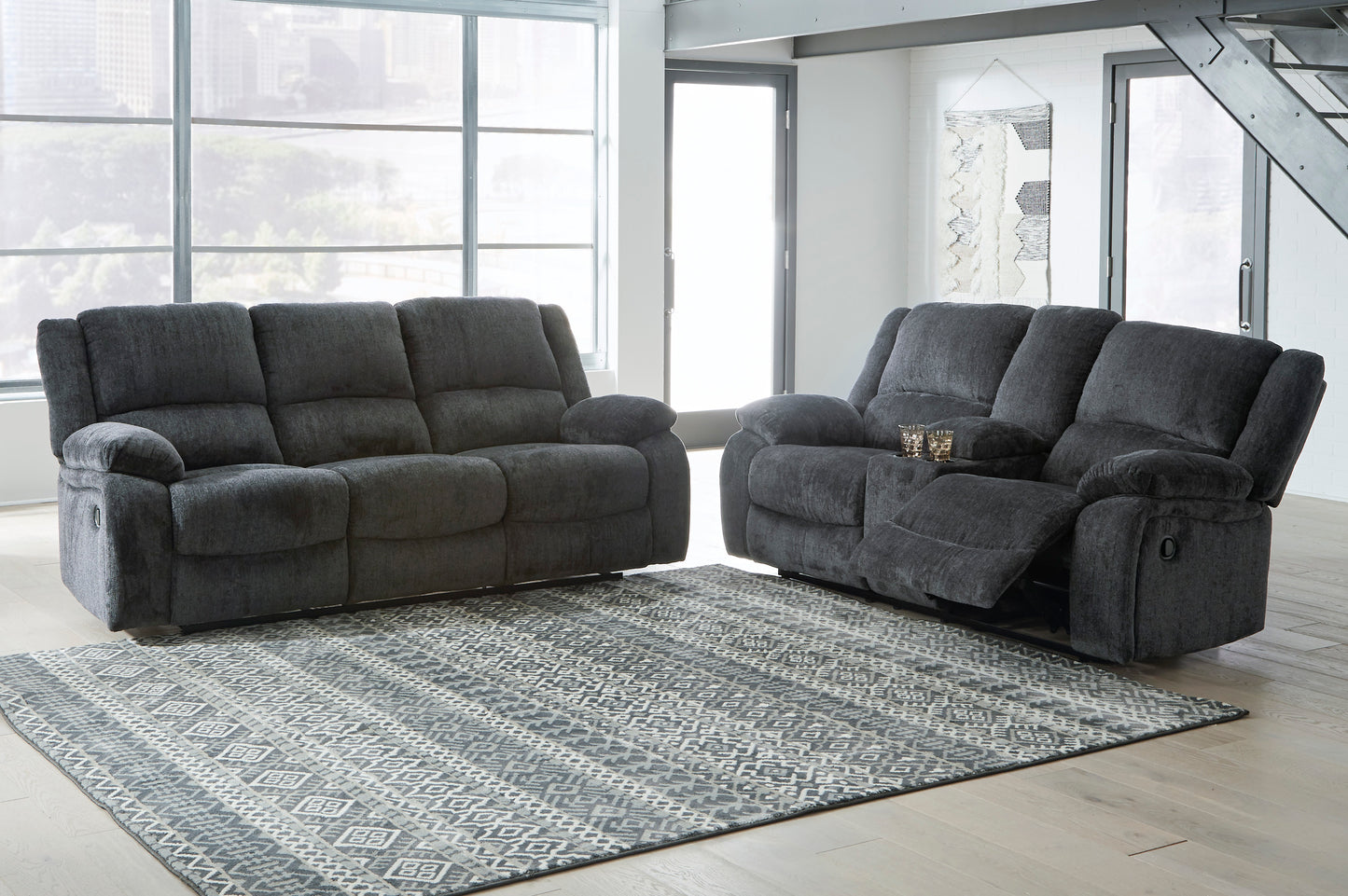 Draycoll Manual Reclining Sofa & Loveseat