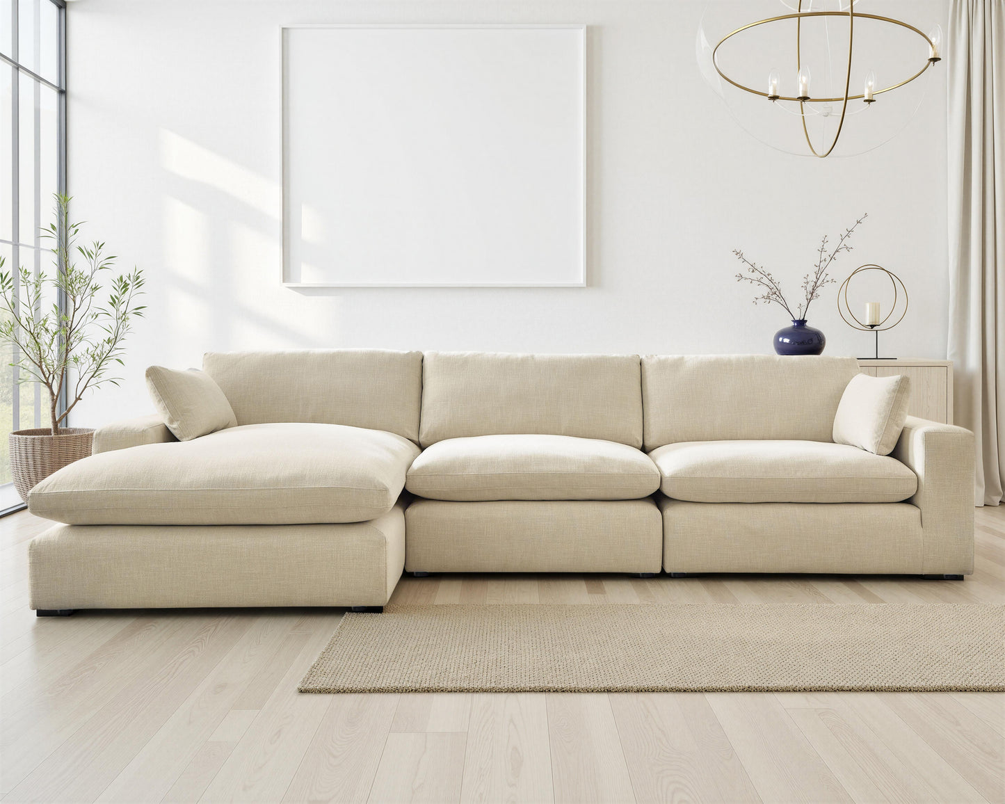 Elyza 3-Piece Sectional with Chaise