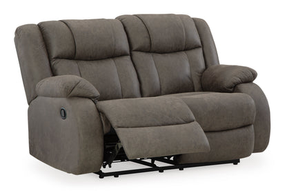 First Base Reclining Sofa and Loveseat