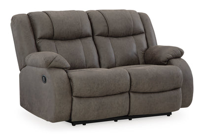 First Base Reclining Sofa and Loveseat