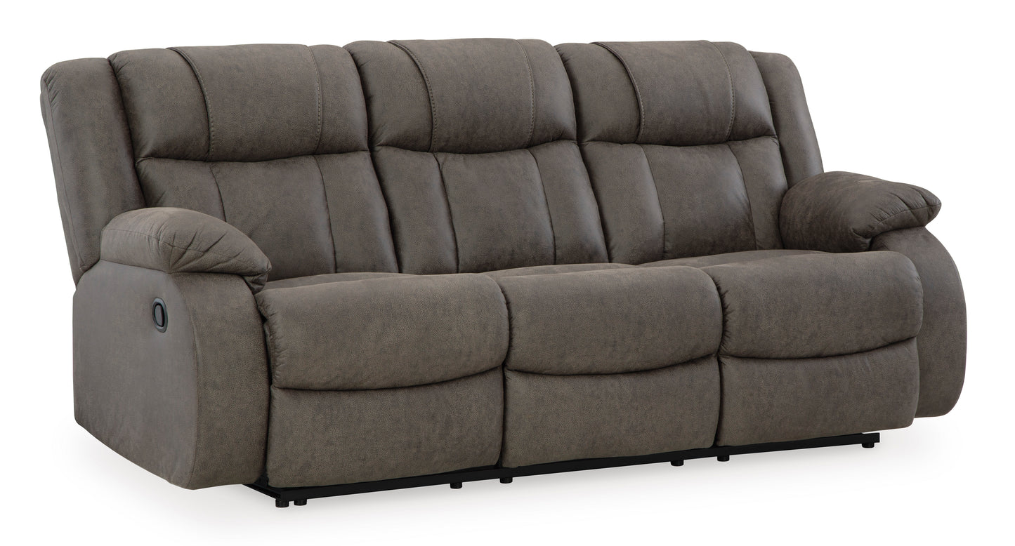 First Base Reclining Sofa and Loveseat