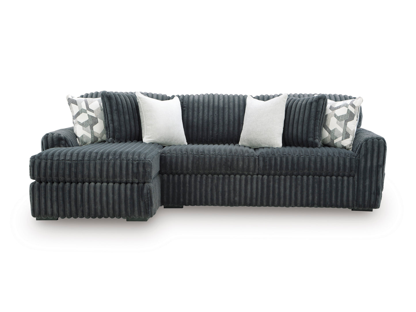 Midnight-Madness 3-Piece Modular Sofa with Chaise