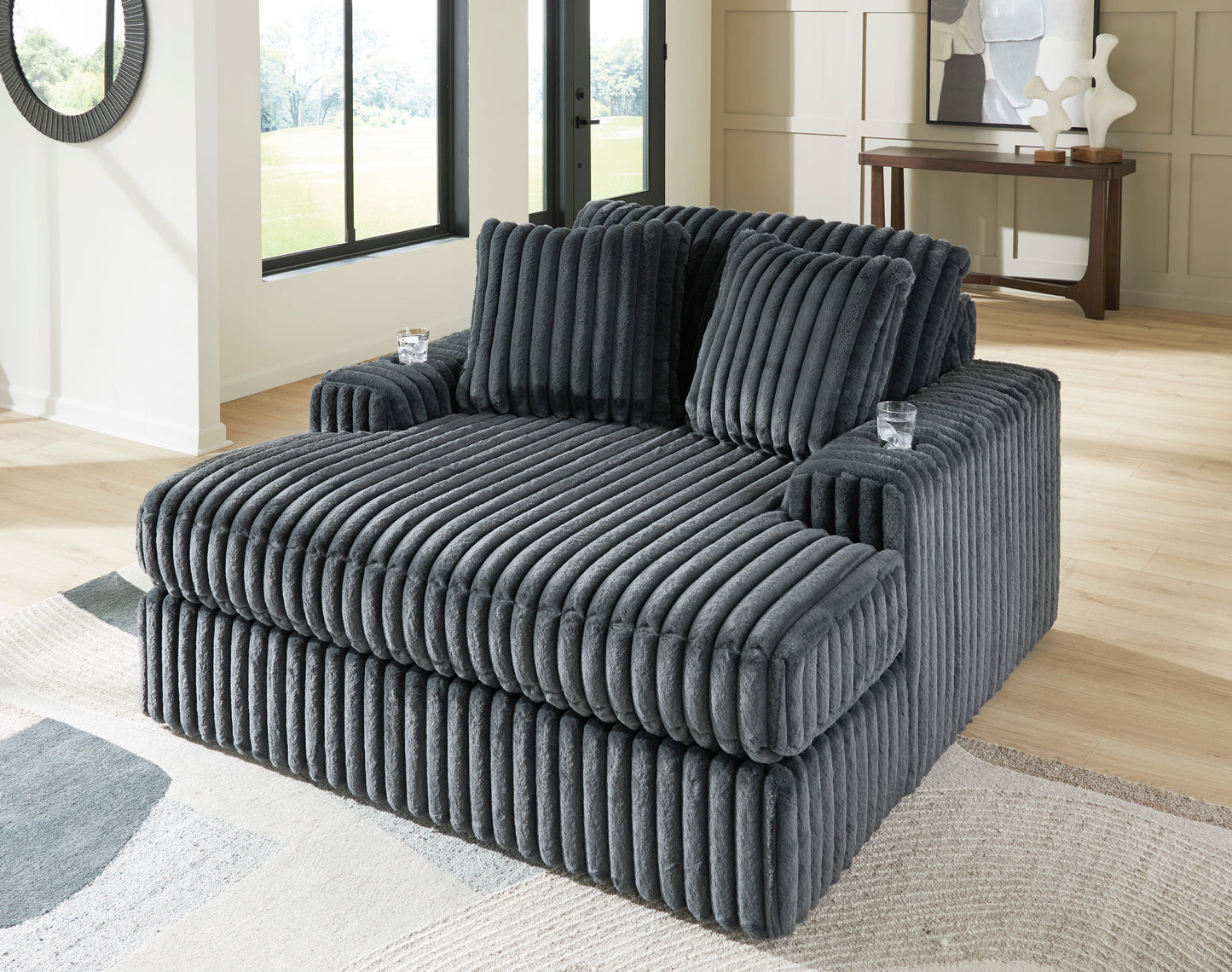 Midnight-Madness Oversized Chaise