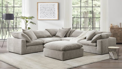 Sereen Light Brown Fabric Modular Sectional