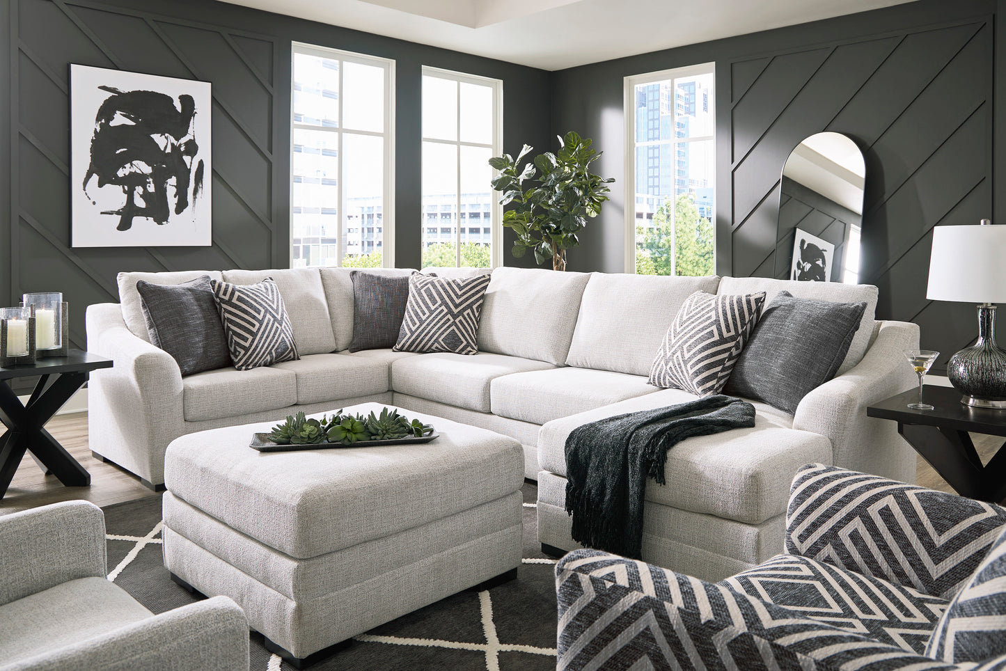 Kora Oversized Accent Ottoman