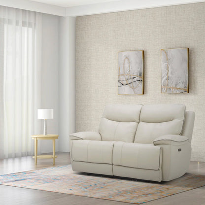 Messina Leather Power Reclining Sofa & Loveseat Set