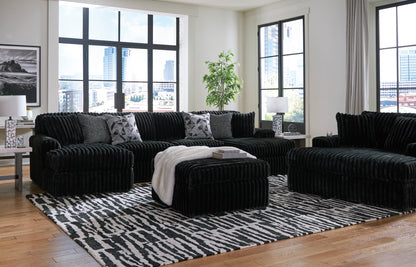 Midnight-Madness Oversized Accent Ottoman
