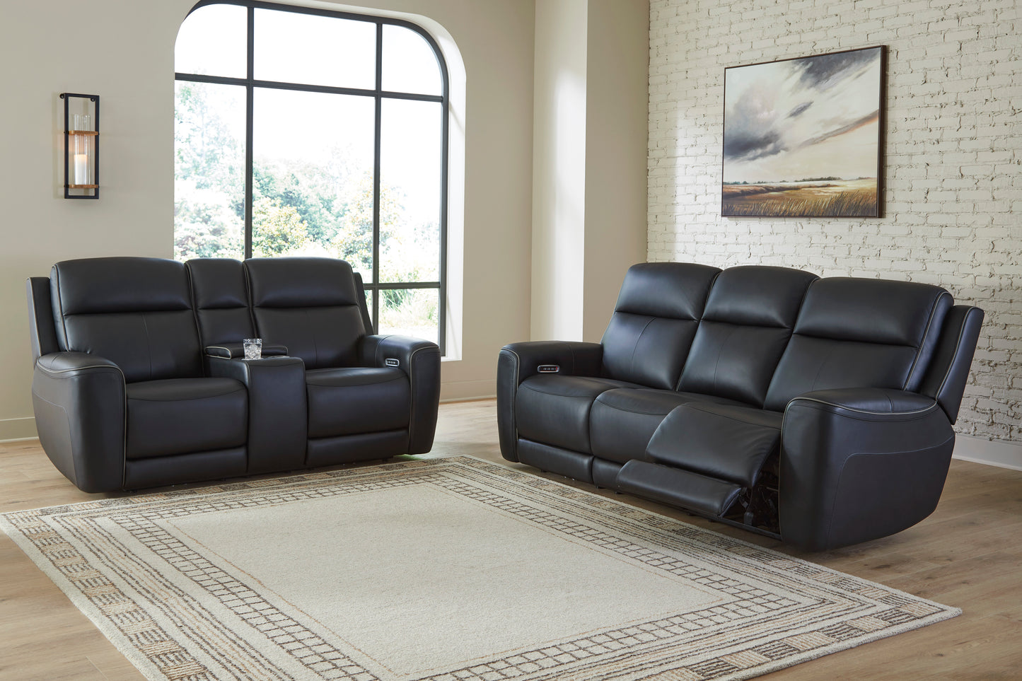 5Z-Comfort Power Recliner Sofa and Loveseat