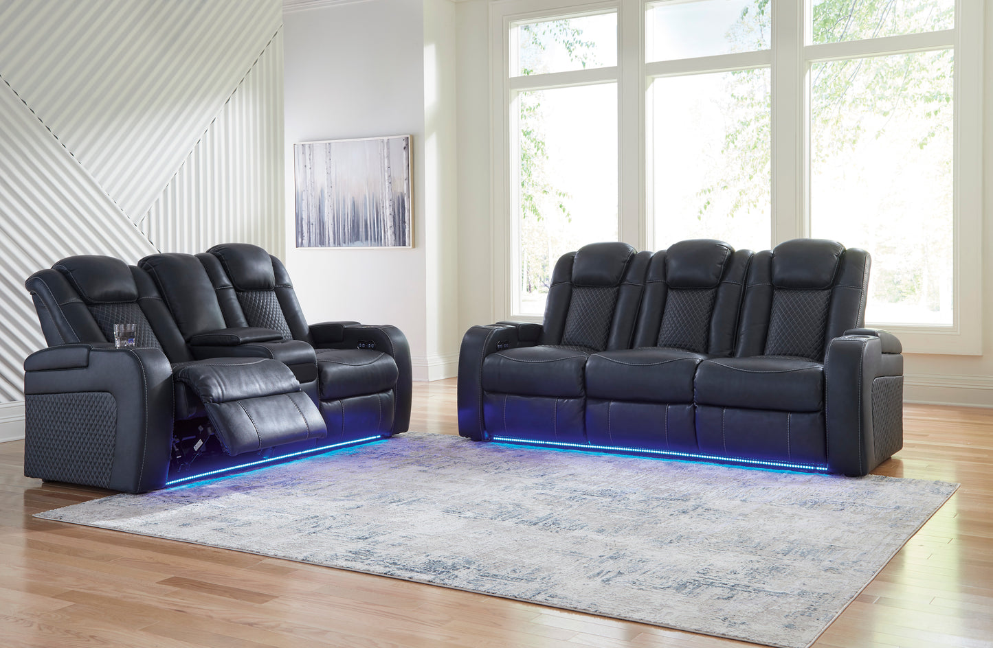 Fyne-Dyme Power Reclining Sofa & Loveseat