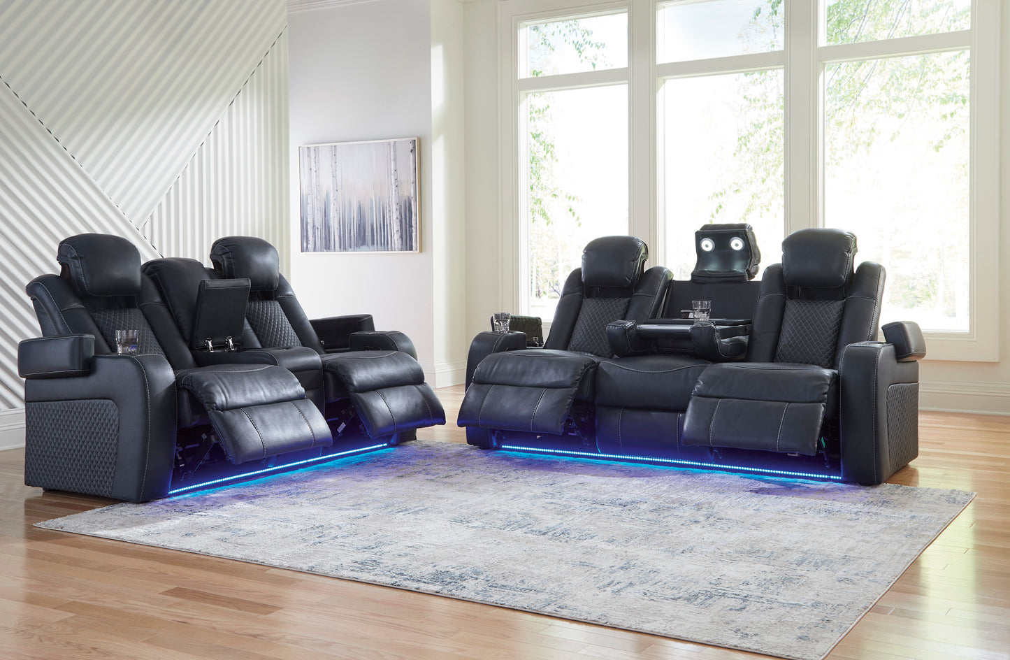Fyne-Dyme Power Reclining Sofa & Loveseat