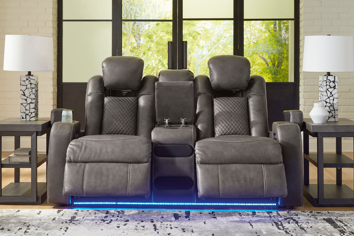 Fyne-Dyme Power Reclining Sofa & Loveseat