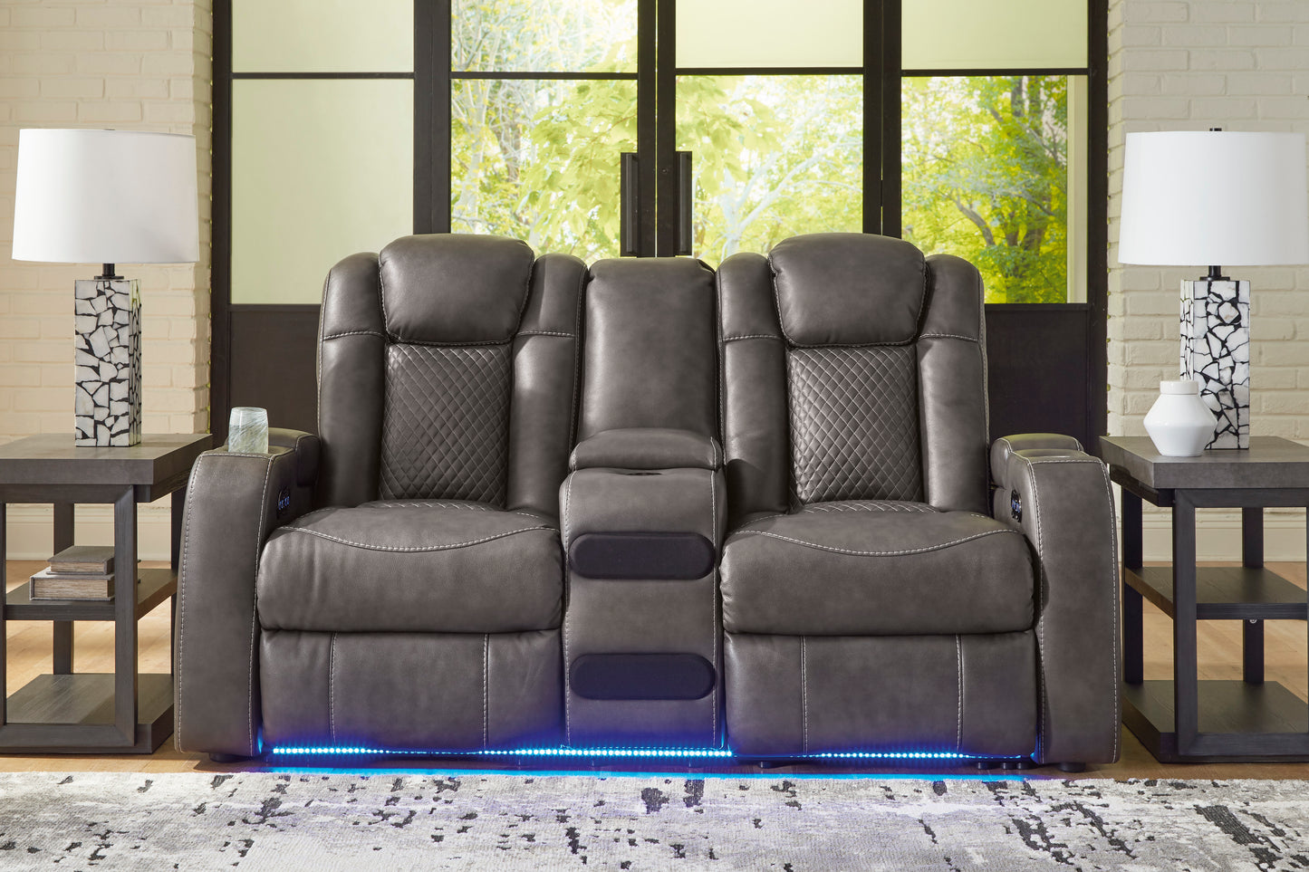 Fyne-Dyme Power Reclining Sofa & Loveseat
